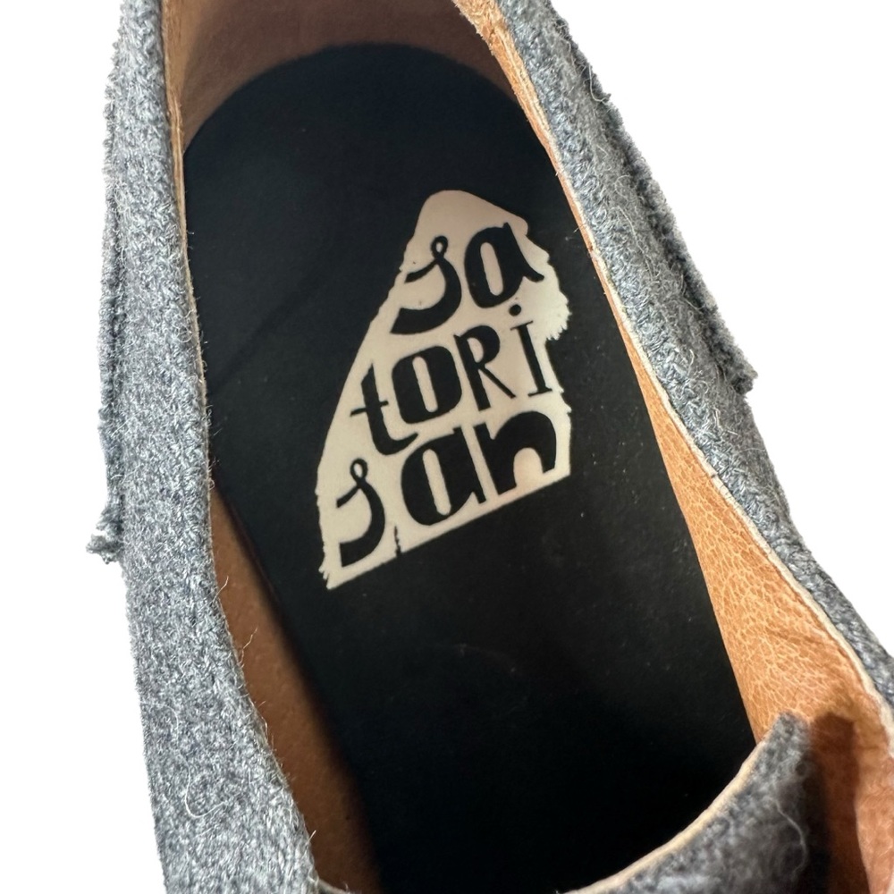 G.H.Bass & Co. Women's 8.5 Emmie Grey Wool/Tweed Fabric Lace Up Oxford Shoes View 2